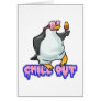chill out penguin card