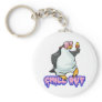 chill out penguin key chain