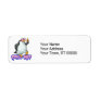 chill out penguin custom return address label