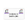 chill out penguin personalized address label