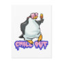 chill out penguin postcards