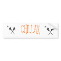 CHILLAX bumper stickers by kinacheer CHILLAX bumper stickers