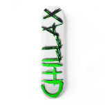 Chillax green/black skateboard