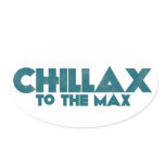 Chillax Oval Sticker
