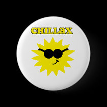 Chillax Sun Button by Rajee1 Chillax Sun Button
