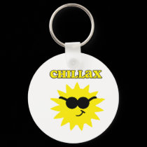 Chillax Sun Keychain by Rajee1 Chillax Sun Keychain