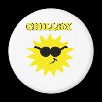 Chillax Sun Magnet by Rajee1 Chillax Sun Magnet
