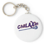 Chillaxin Lacrosse LAX Gifts Keychain