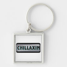 Chillaxin On Metal Key Chains