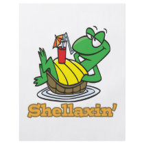 chillaxin shellaxin chill relaxing cute turtle custom flyer