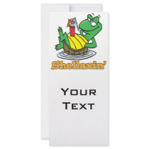 chillaxin shellaxin chill relaxing cute turtle rack cards