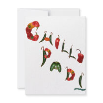 Chilli Padi Chili Peppers Invitation