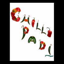 Chilli Padi Chili Peppers postcards