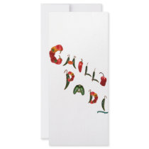 Chilli Padi Chili Peppers Customized Rack Card