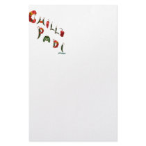 Chilli Padi Chili Peppers Stationery Paper