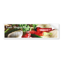 Chillies Chili Peppers Garlic Parsley bumper stickers by lifesphere Chillies Chili Peppers Garlic Parsley bumper stickers