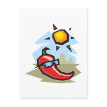 chillin chili pepper postcards