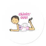 Chillin' out stickers
