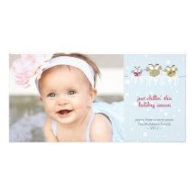 Chillin' Owls Premium 4x8 Photo Card