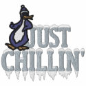 Chillin Penguin embroideredshirt