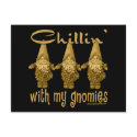 Chillin' with my Gnomies! postcards by BuzzEdition Chillin' with my Gnomies! postcards