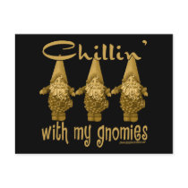 Chillin' with my Gnomies! postcards by BuzzEdition Chillin' with my Gnomies! postcards