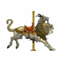 Chimera Carousel Cutout Pin/Ornament/Magnet photo sculptures by Bronzepig Chimera Carousel Cutout Pin/Ornament/Magnet photo sculptures