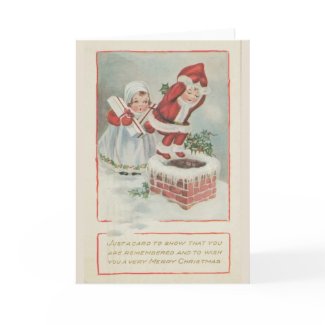 Chimney Children Christmas Card card