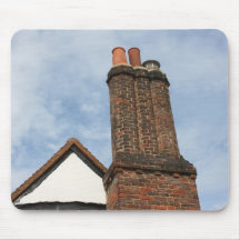 Chimney on Tudor house, Amersham UK Mouse Mat