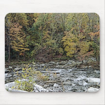 Chimney Rock, Creek, & Seasons Greetings Mouse Pad