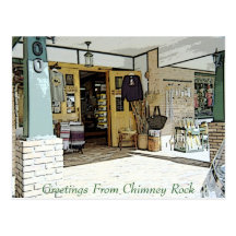 Chimney Rock, Creek, & Seasons Greetings Post Cards