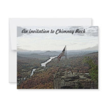 Chimney Rock Mountain & Creek invitations by allthingsnatural Chimney Rock Mountain & Creek invitations