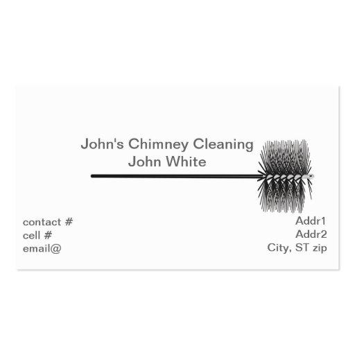 Chimney sweep business card template