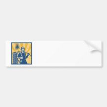 Chimney Sweeper Cleaner Worker Retro Bumper Sticker