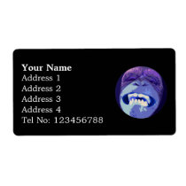 Chimp Face Shipping labels (L)