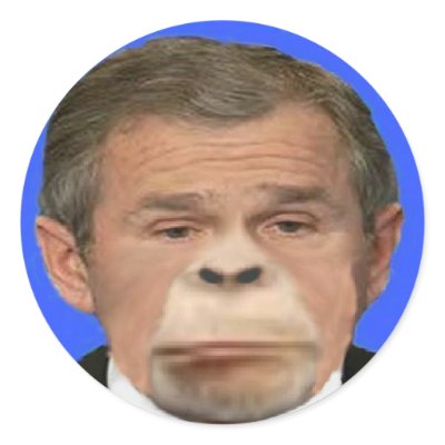 Chimp Prez Sticker von bannedbybush