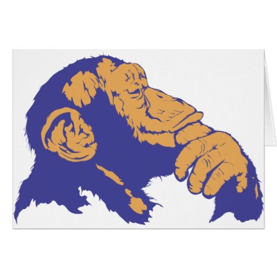chimp thinking