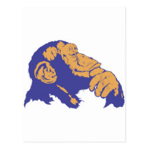 Chimp Thinking Post Cards