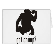Chimpanzee Card