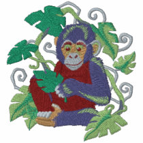 Chimpanzee Jungle Baby embroidered shirts