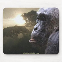 Chimpanzee Mousepad by RavenSpiritPrints Chimpanzee Mousepad