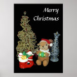 Chimunks Christmas , squirrel . シマリスのクリスマス . Poste Posters