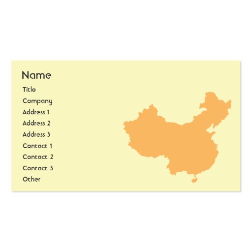 China - Business Business Card