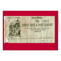 CHINA CAFE, BOMBAY cards