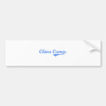China Camp California Classic Design Bumper Sticker