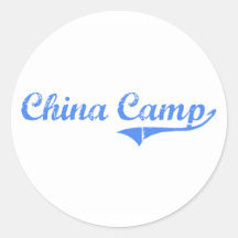 China Camp California Classic Design Round Stickers