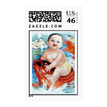 China Chinese Cold War Republic Red Propaganda Postage Stamp