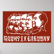 China Chinese Cold War Republic Red Propaganda Poster