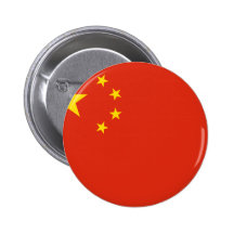 China; Chinese Flag Buttons