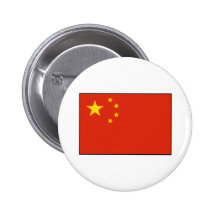 China – Chinese Flag Pinback Buttons